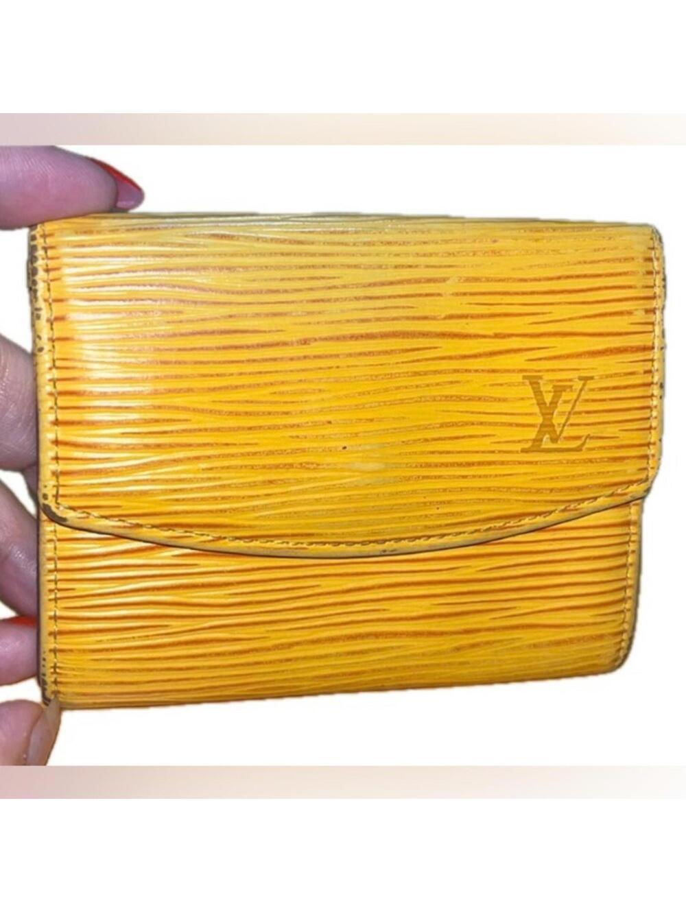 Louis Vuitton Wallet Yellow Epi Leather